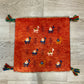 【福岡店】ギャッベ 41cm x 40cm Z2988