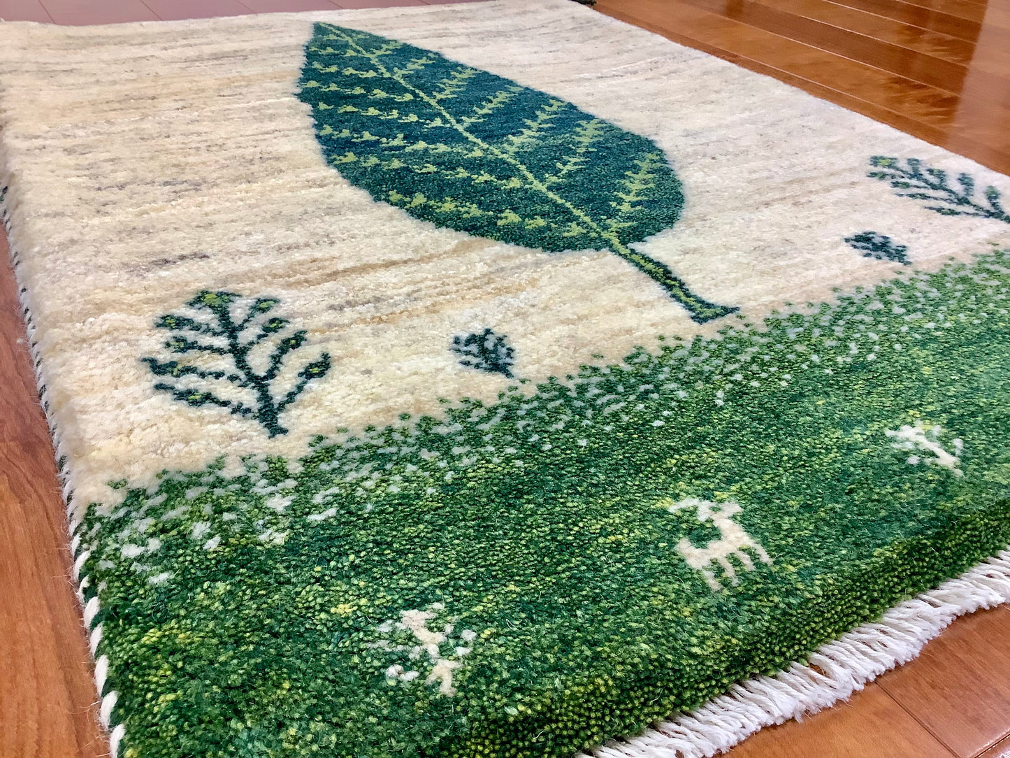【オンライン限定】ギャッベ 87cm x 63cm RJ13730