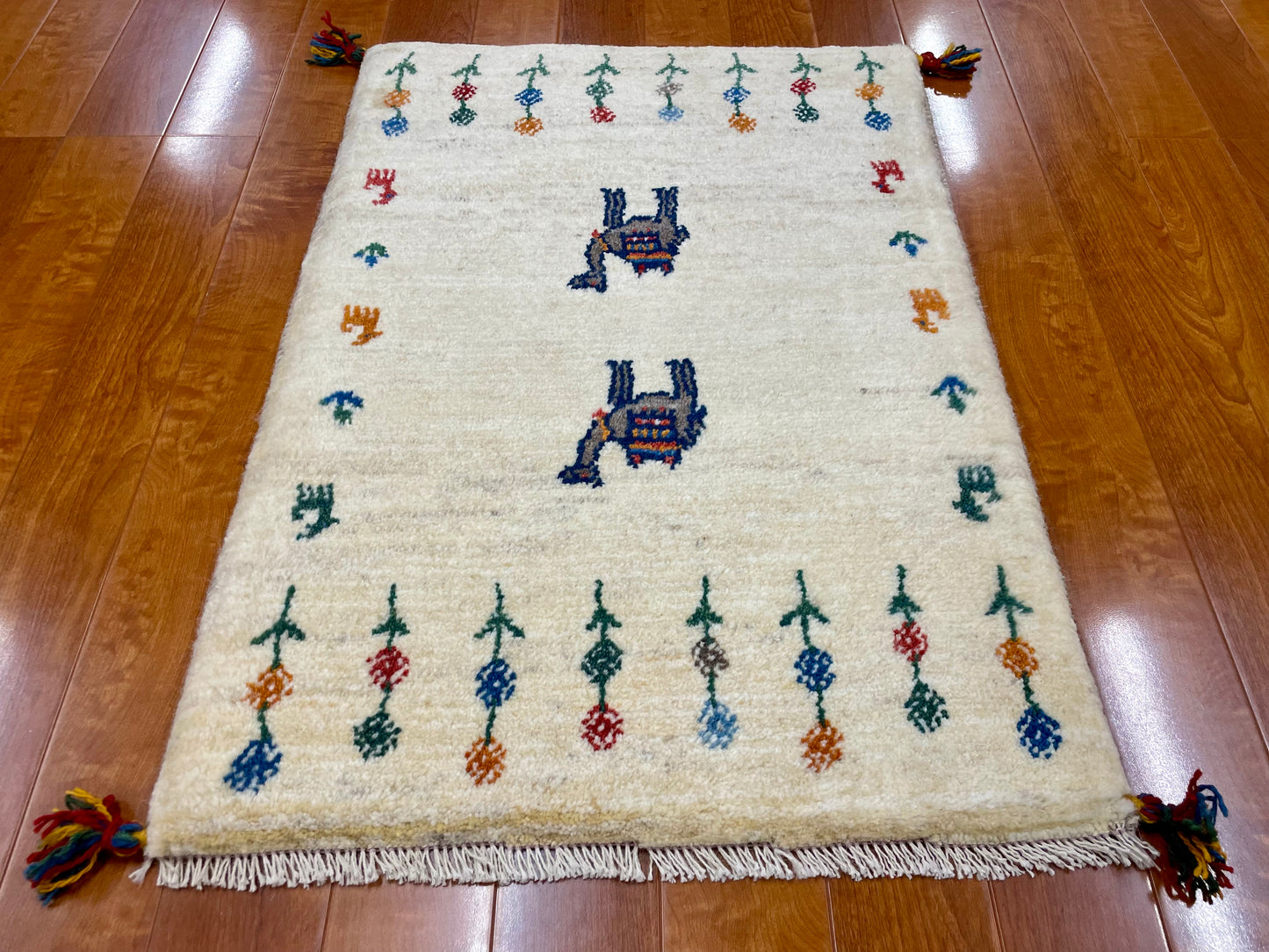【オンライン限定】ギャッベ 90cm x 63cm RJ14182