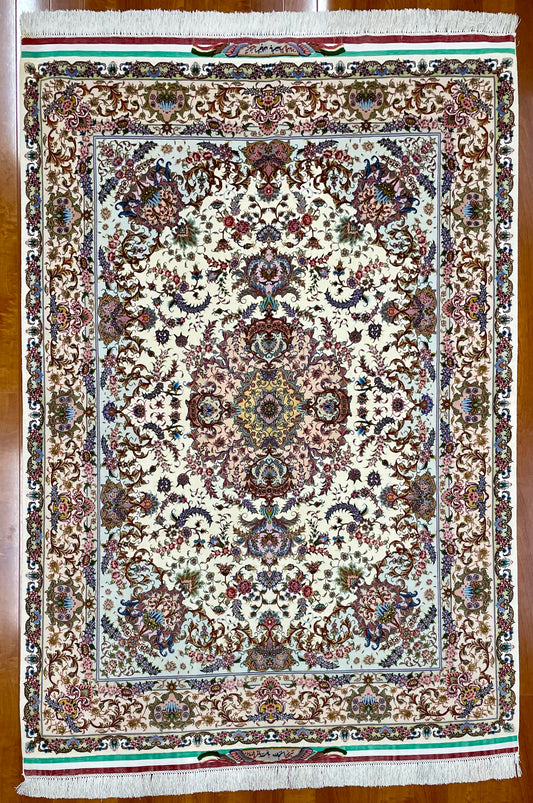 【オンライン限定】タブリーズ  バーゲル・ハシェムザーデ工房 210cm x 152cm TS14796