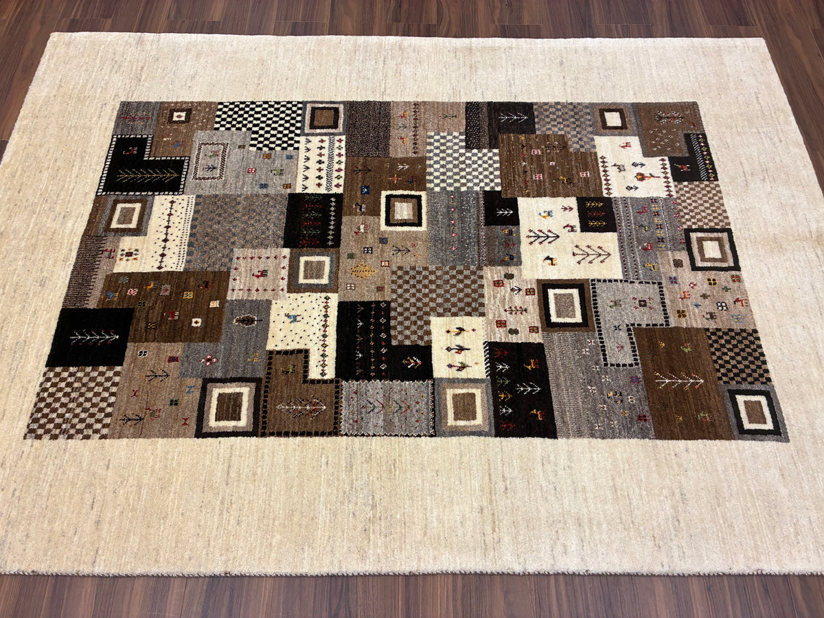 【千葉店】カシュクリギャッベ  200cm x 140cm RJ10948
