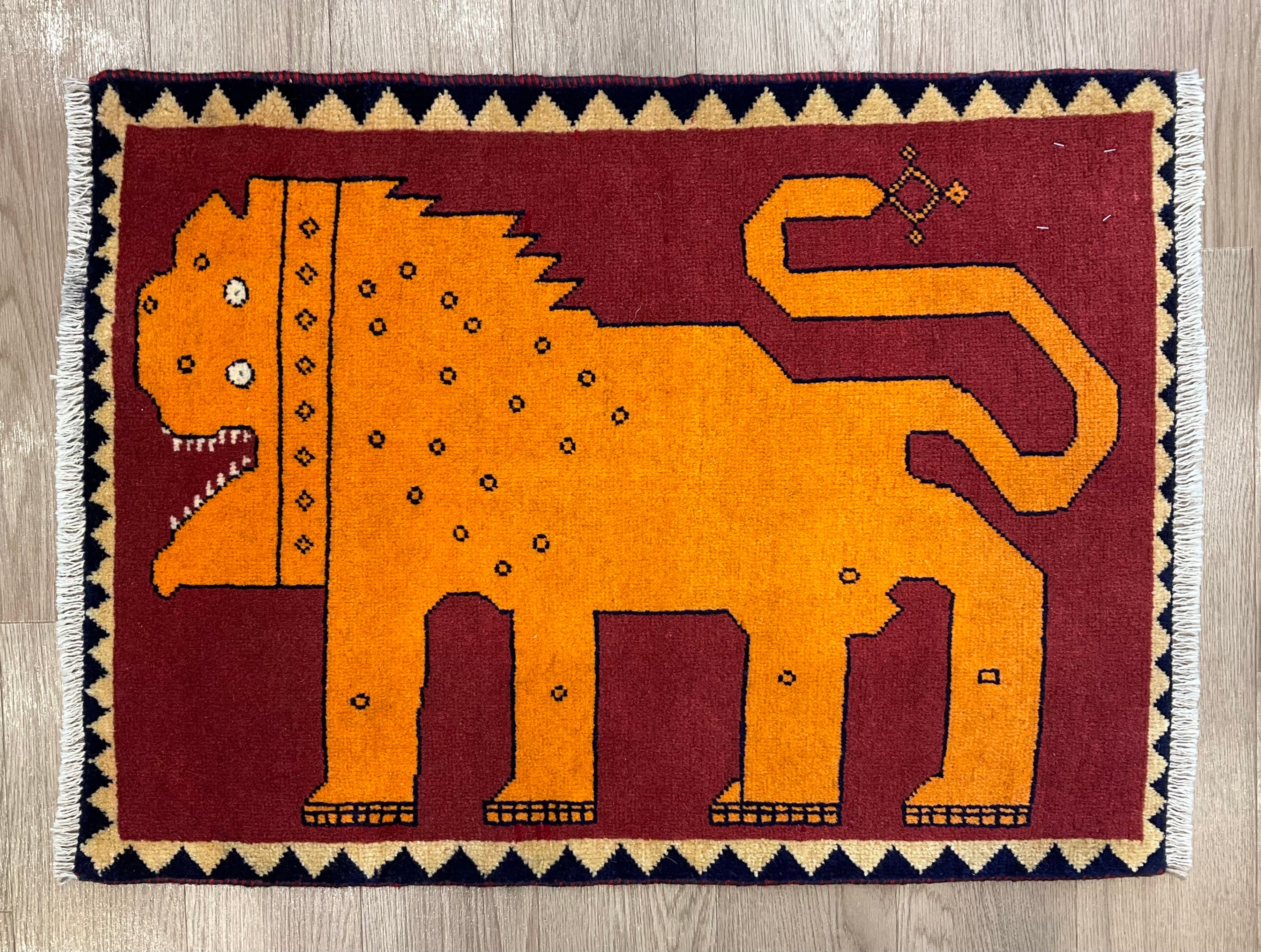 kyouhei_　ペルシャ絨毯 195x140 クルド・ グーチャン産 ペルシャ絨毯 カシャーン産 約97×71㎝ | pasargad rugs