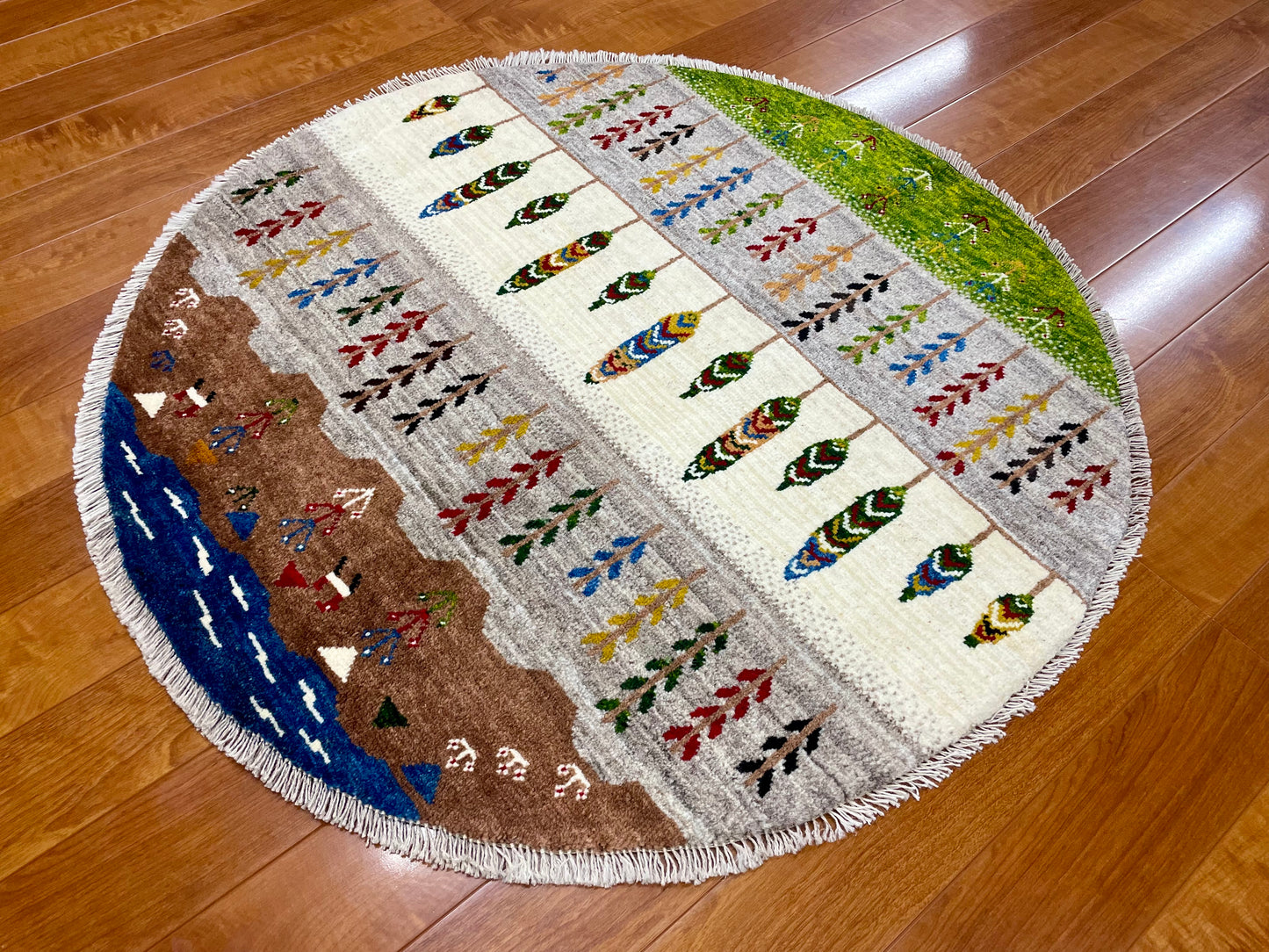 【オンライン限定】ギャッベ アマレバフト Φ100cm RJ7949