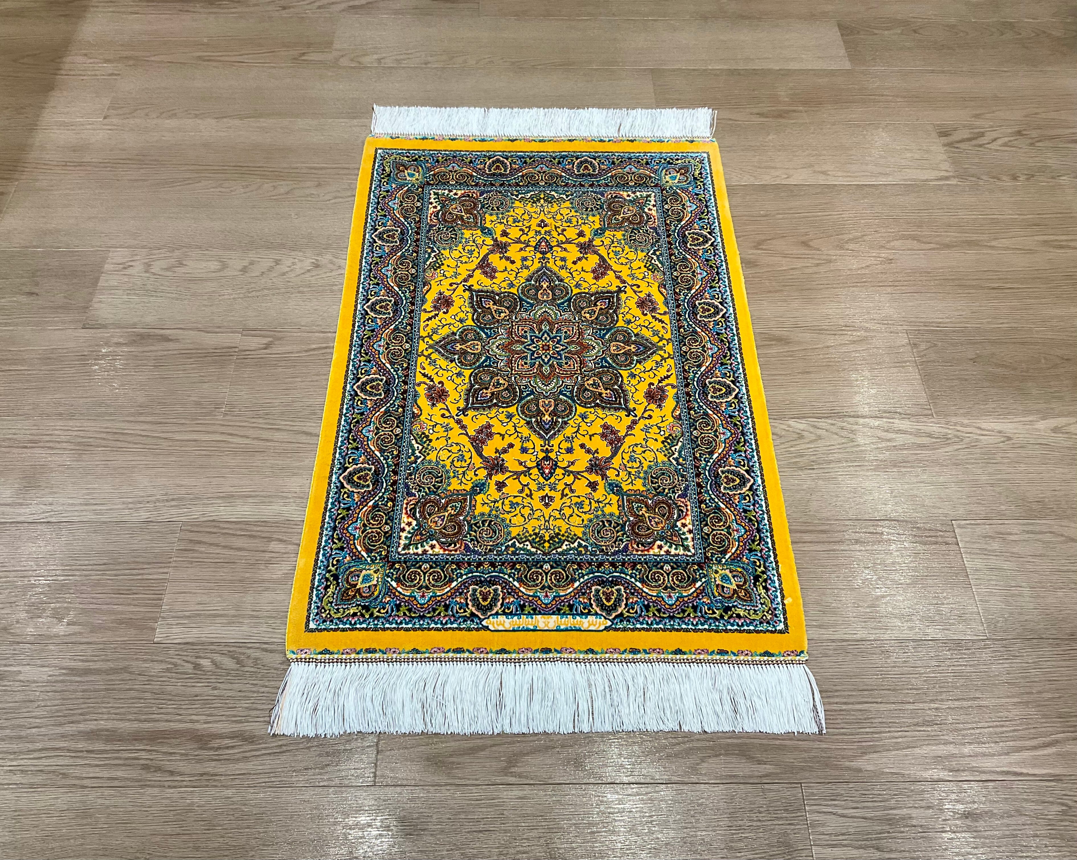 福を呼ぶ黄色絨毯シルク100% 福を呼ぶ黄色絨毯シルク100% 【公式通販】