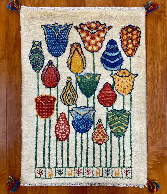 【オンライン限定】ギャッベ 90cm x 63cm RJ13747