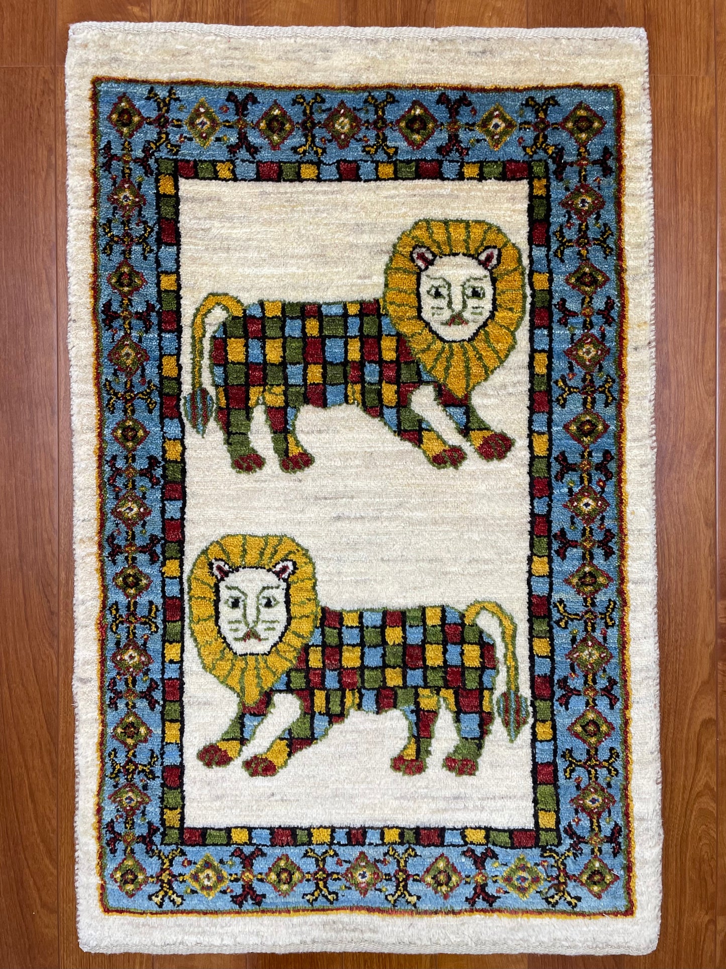 【オンライン限定】カシュクリギャッベ 96cm x 61cm RJ17296