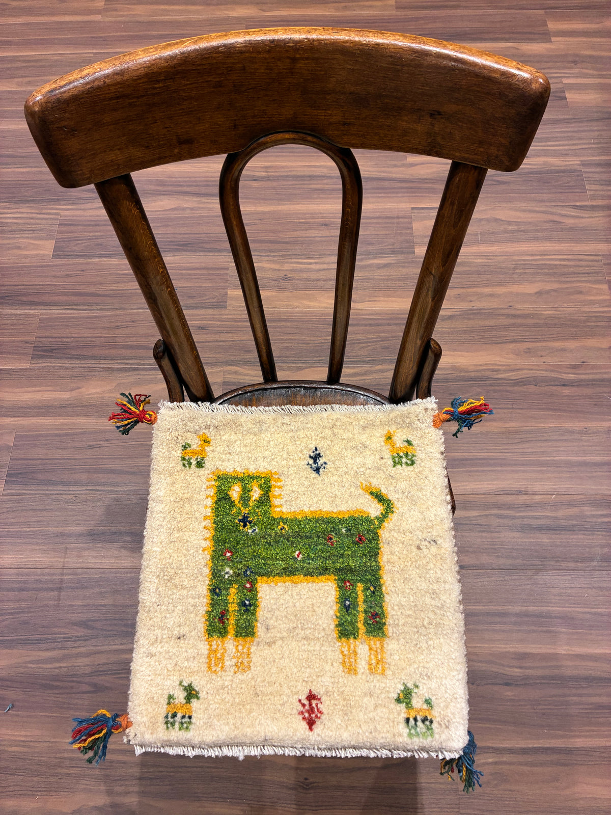 【千葉店】ギャッベ 41cm x 41cm Z1403