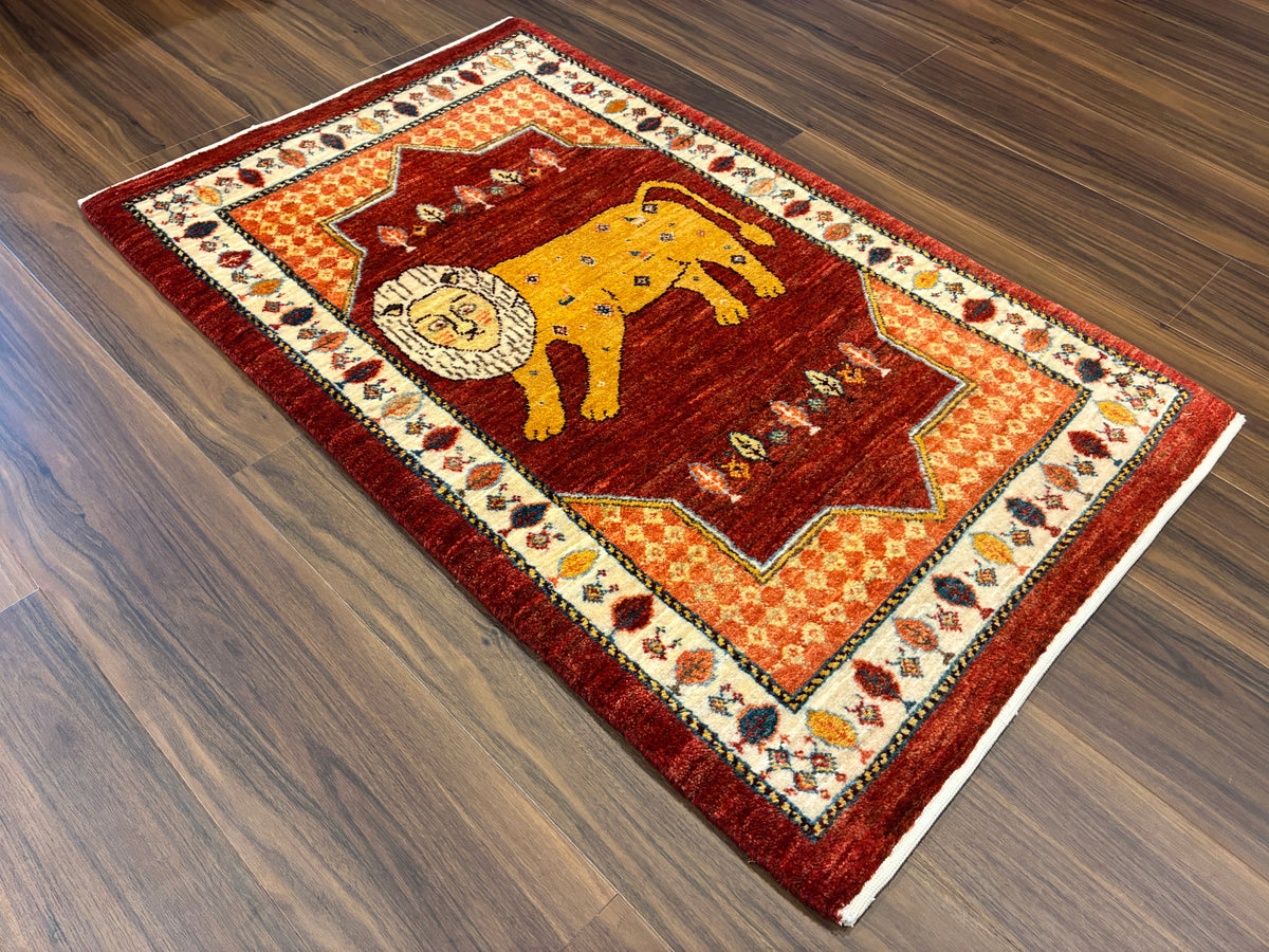 【千葉店】カシュクリギャッベ 97cm x 61cm RJ16095