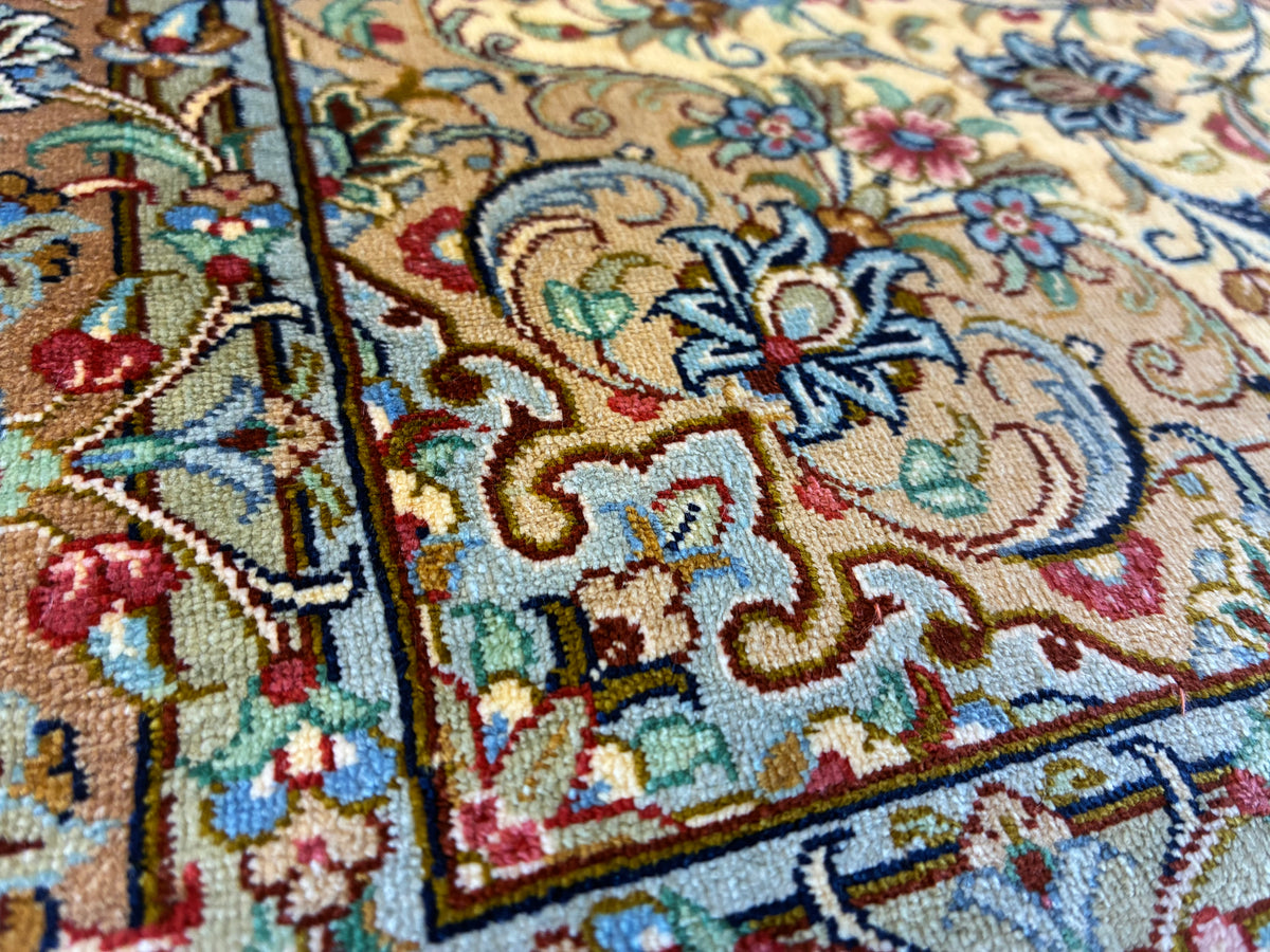 【千葉店】カシャーンシルク アルシャディ工房 92cm x 60cm NT11325