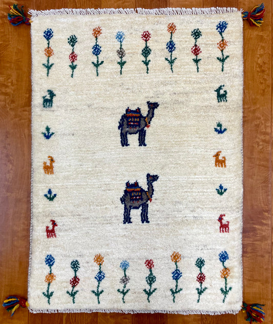 【オンライン限定】ギャッベ 90cm x 63cm RJ14182