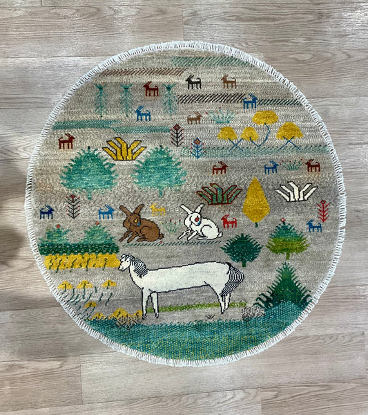 ギャッベ アマレバフト Φ100cm RJ14729