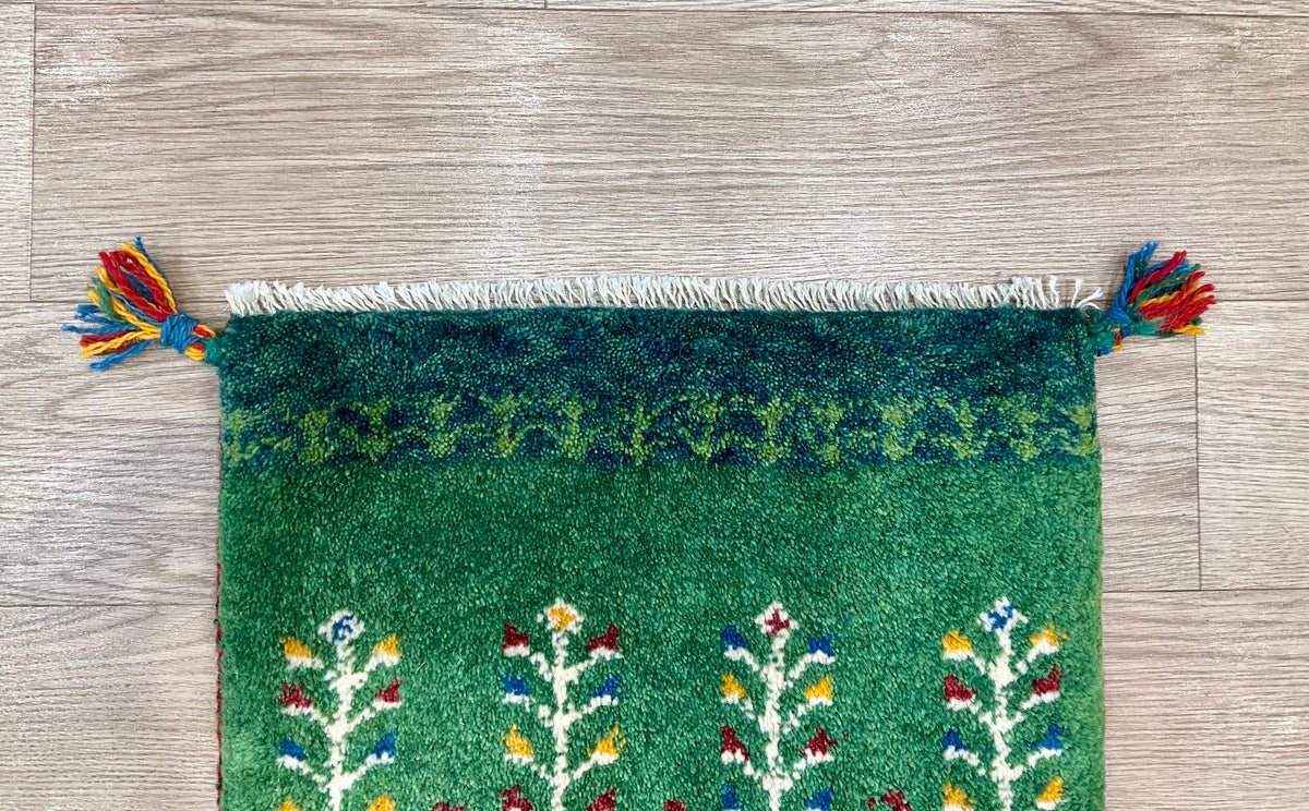 【福岡店】ギャッベ 45cm x 39cm T9684
