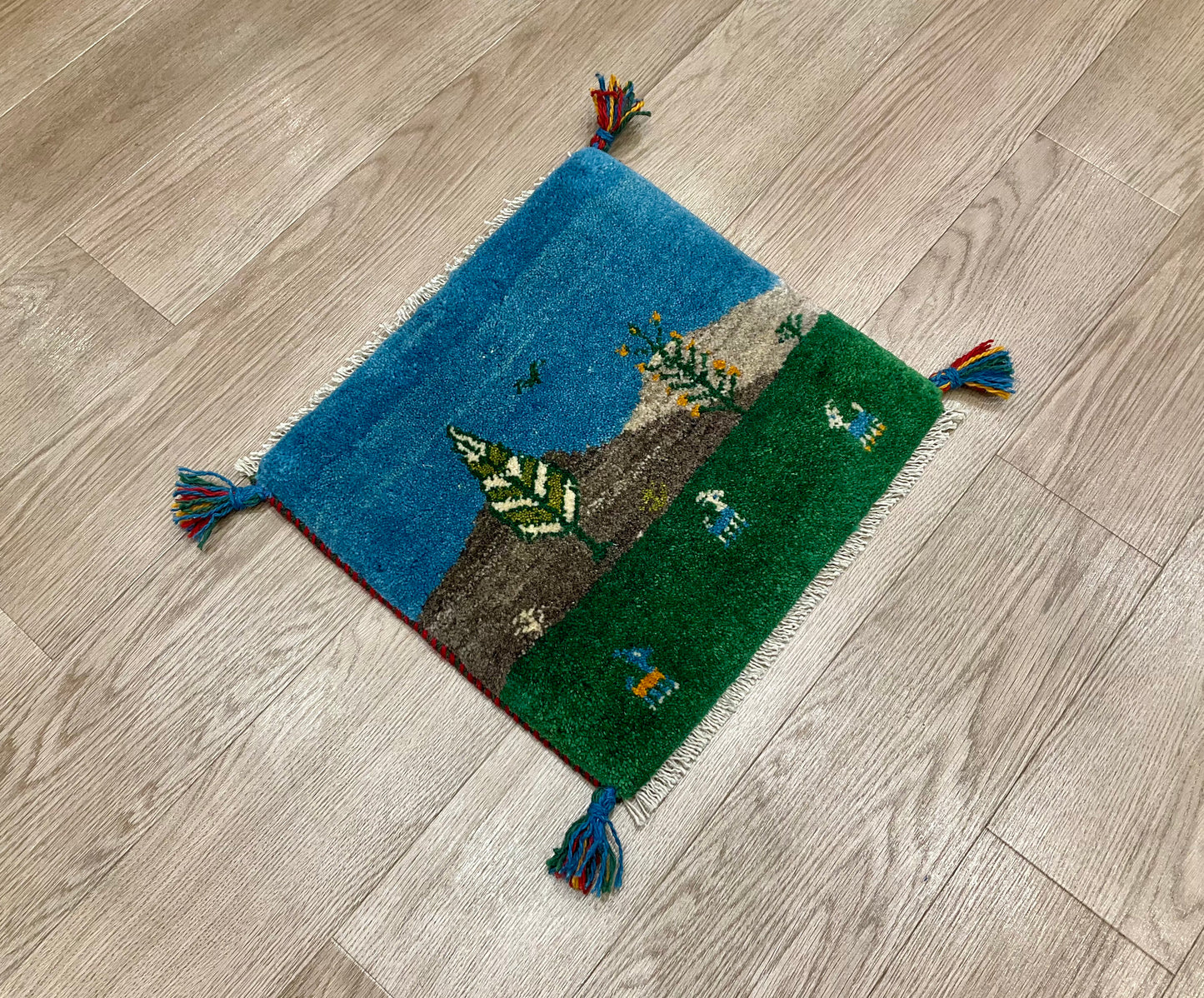 ギャッベ 43cm x 40cm T9949