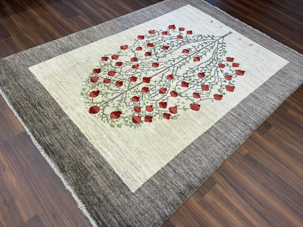 【千葉店】カシュクリギャッベ  213cm x 153cm RJ15370