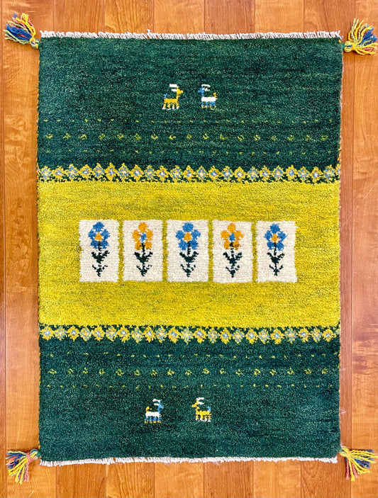 【オンライン限定】ギャッベ 86cm x 62cm RJ5542