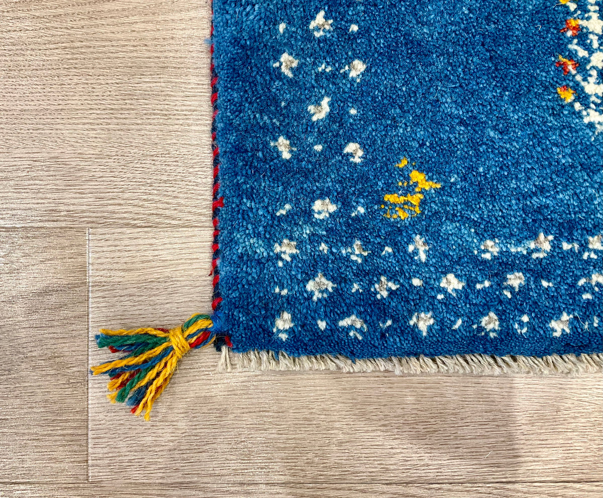 【福岡店】ギャッベ 42cm x 37cm Z3192