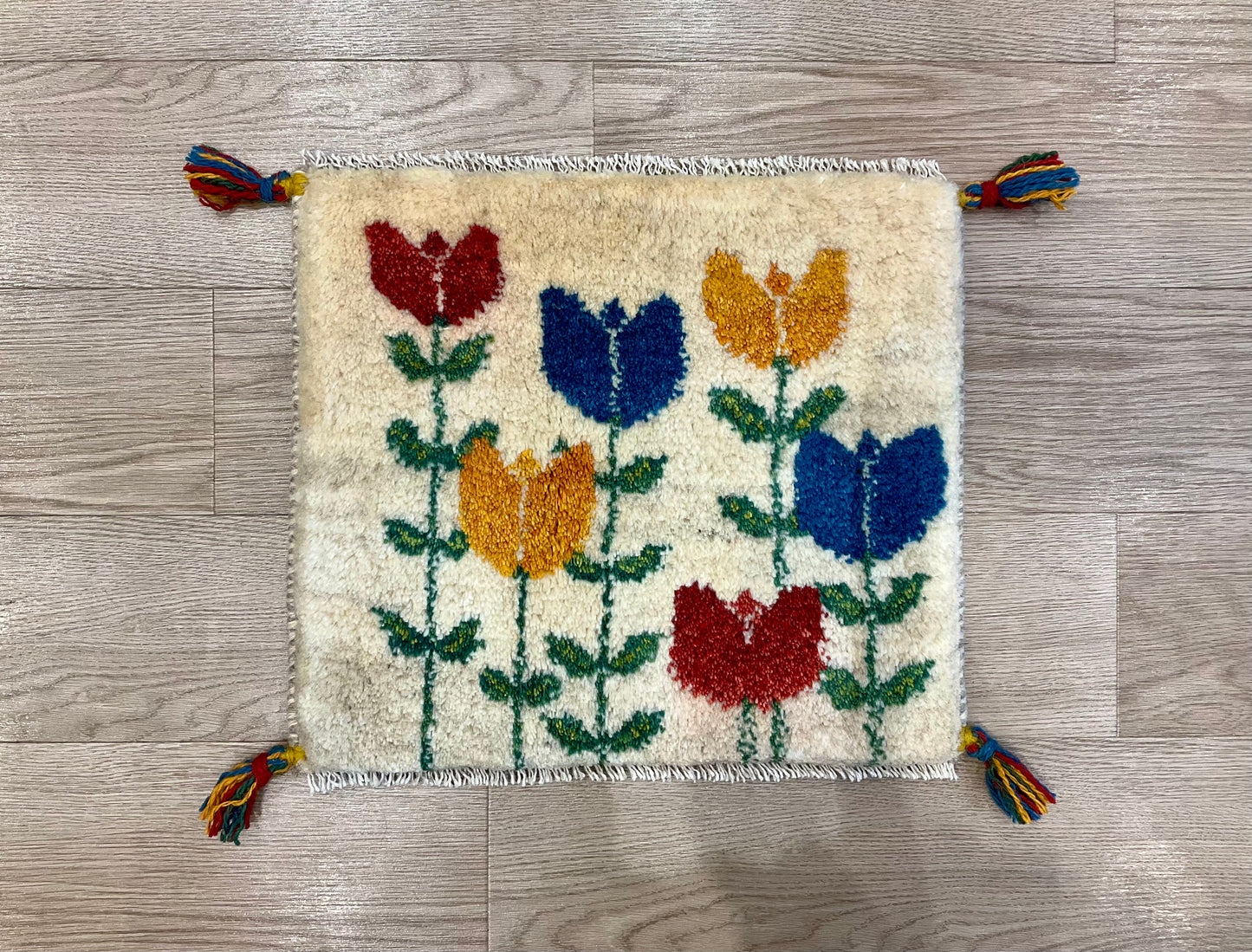 ギャッベ 45cm x 40cm Z1264