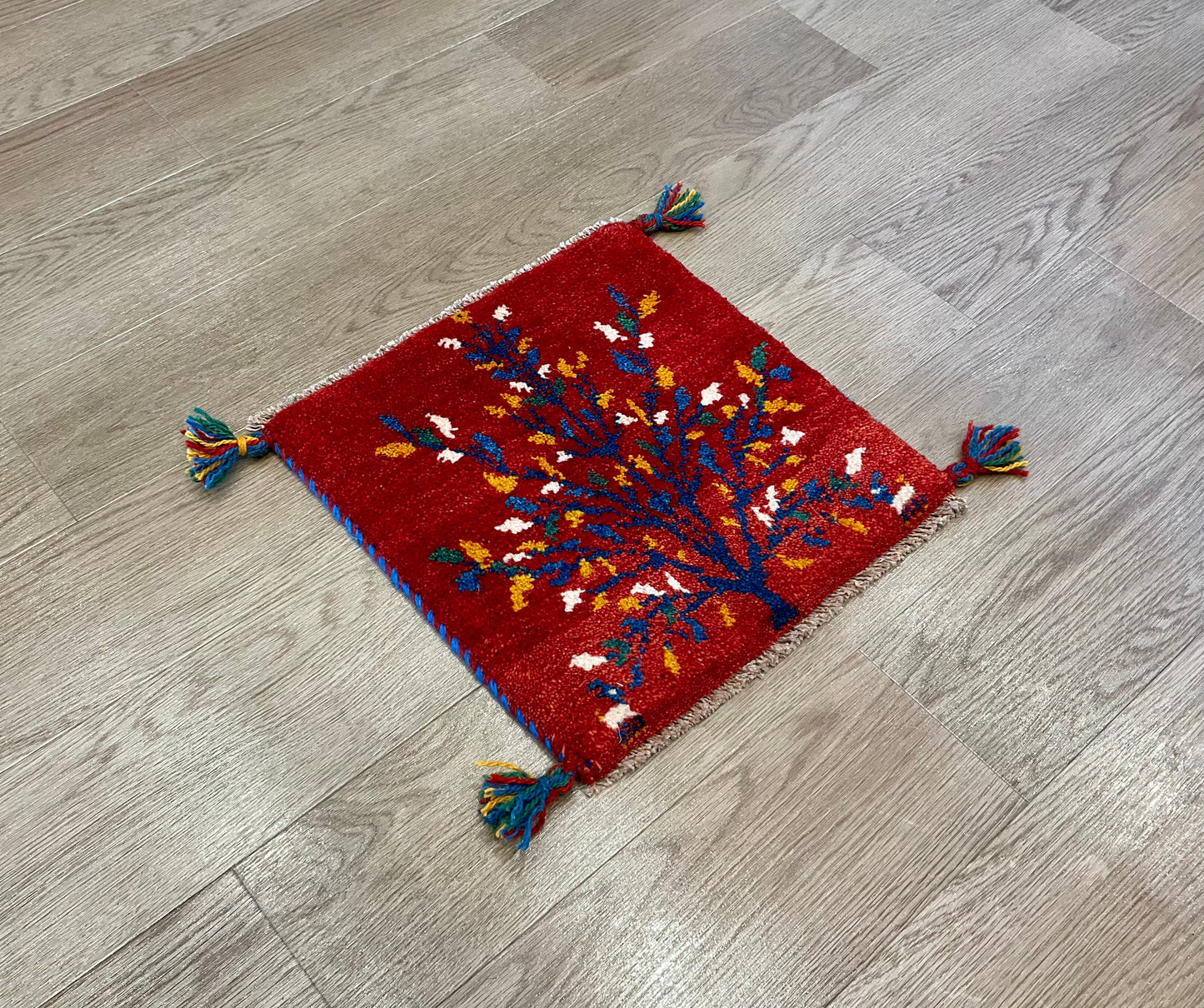 ギャッベ 39cm x 40cm Z2076