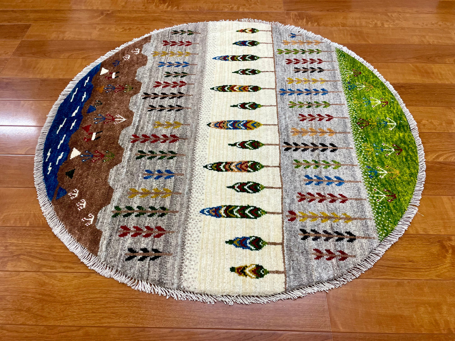 【オンライン限定】ギャッベ アマレバフト Φ100cm RJ7949