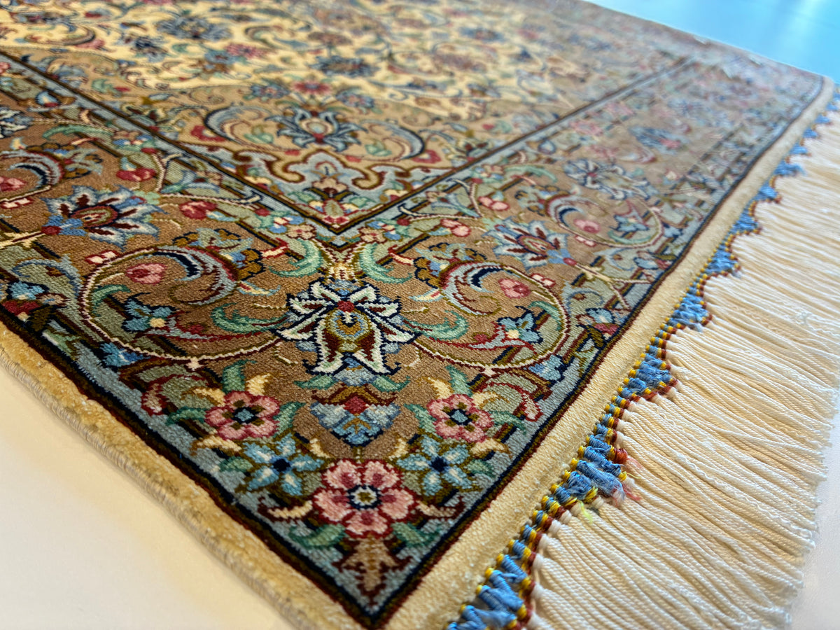【千葉店】カシャーンシルク アルシャディ工房 92cm x 60cm NT11325