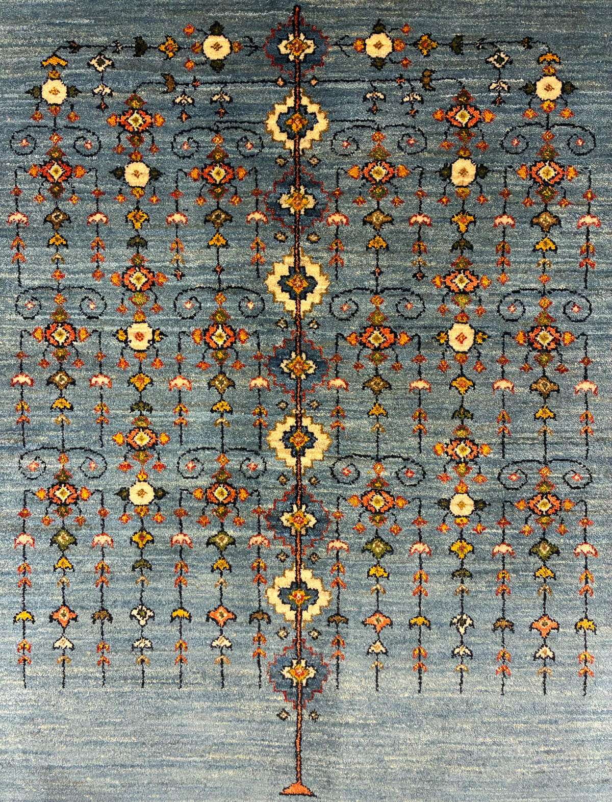 【千葉店】カシュクリギャッベ  208cm x 152cm RJ17449