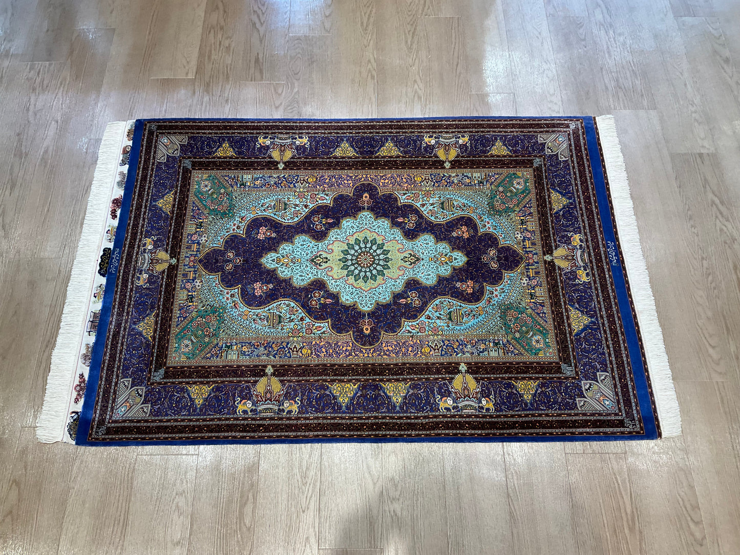 クム ジャムシーディ工房 148cm x 104cm NT11438