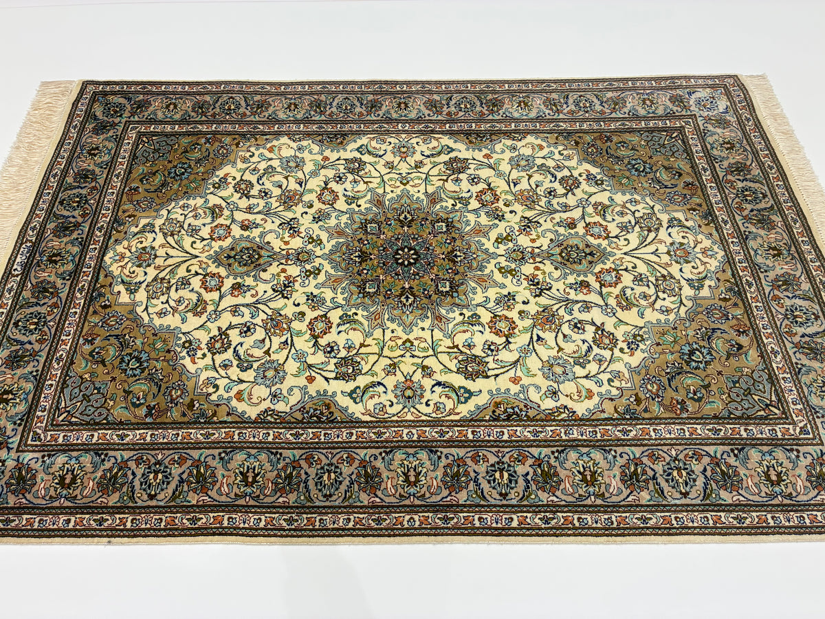 【千葉店】カシャーンシルク ファッラー工房 118cm x 79cm PS655
