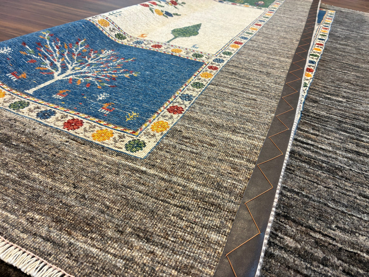 【千葉店】カシュクリギャッベ  200cm x 153cm RJ14429