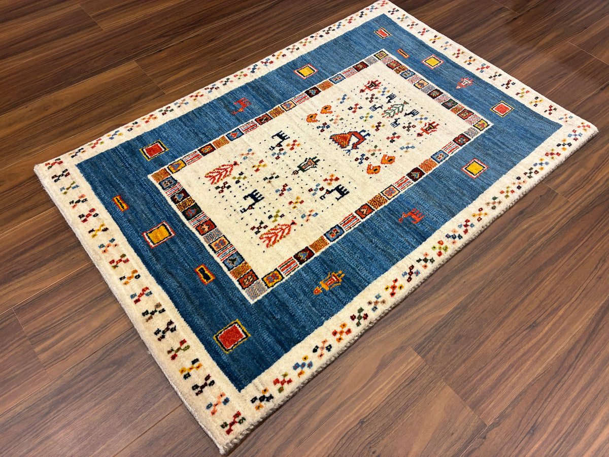 【千葉店】カシュクリギャッベ 100cm x 66cm RJ14821