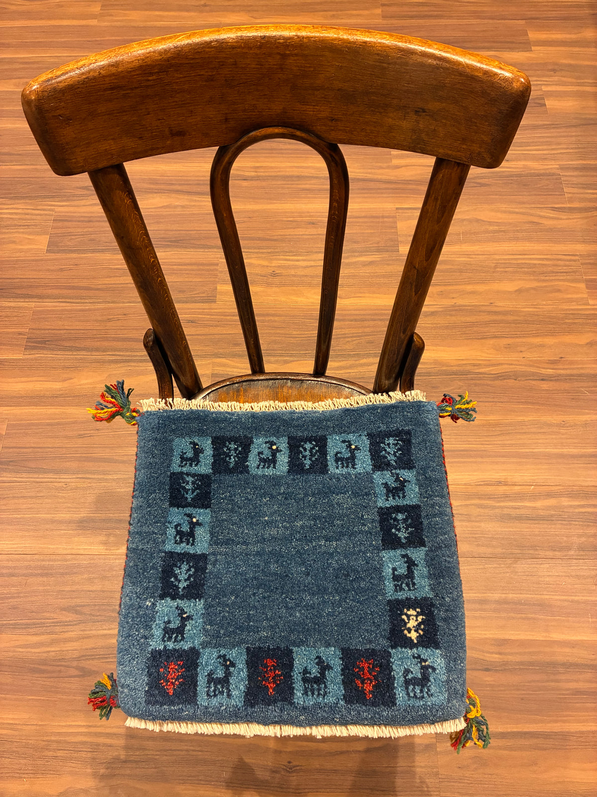 【千葉店】ギャッベ 43cm x 39cm Z3595
