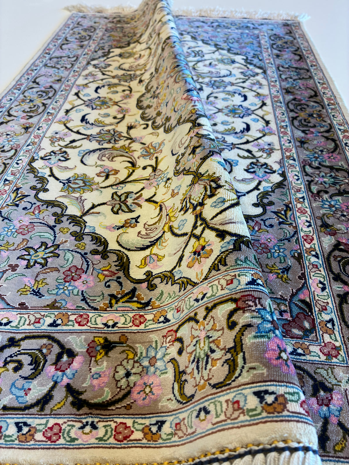 【千葉店】カシャーンシルク パディデ工房 88cm x 60cm PS12774