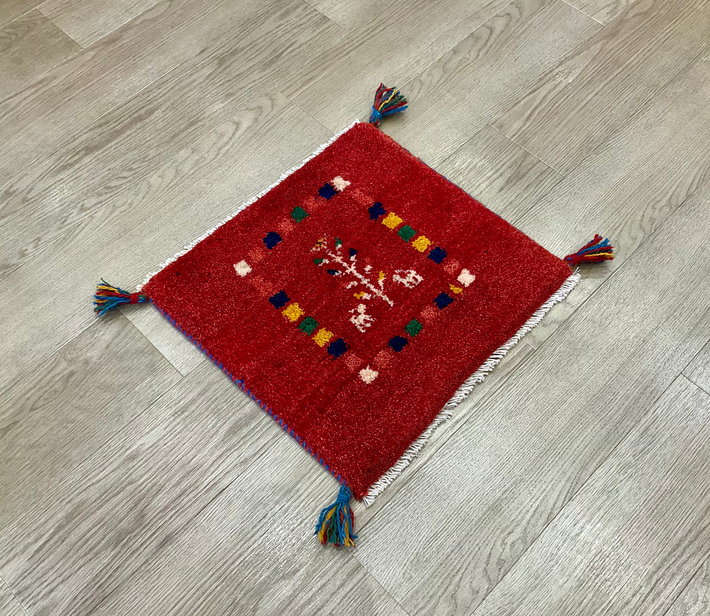 ギャッベ 43cm x 41cm Z468