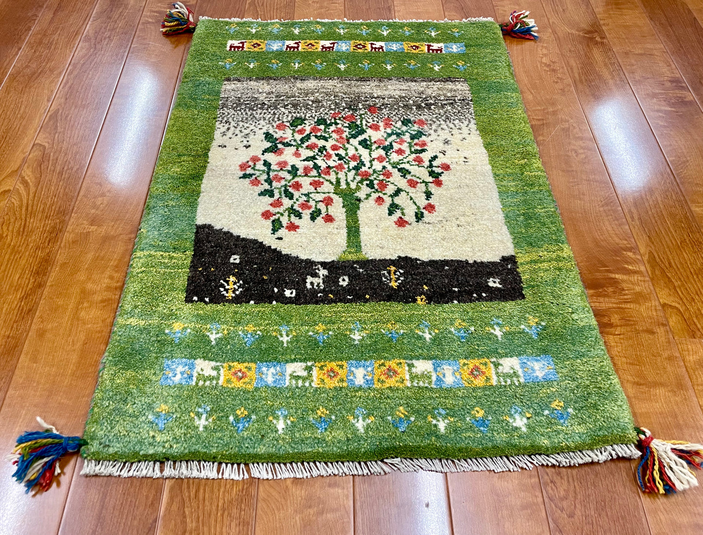【オンライン限定】ギャッベ 86cm x 60cm RJ1483
