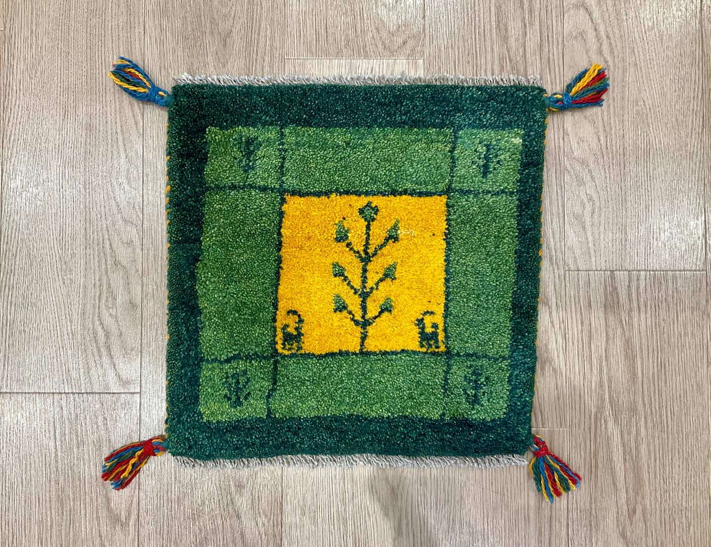 ギャッベ 40cm x 40cm T1672
