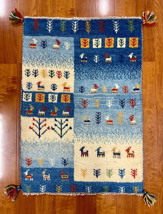 【オンライン限定】ギャッベ 88cm x 60cm RJ480