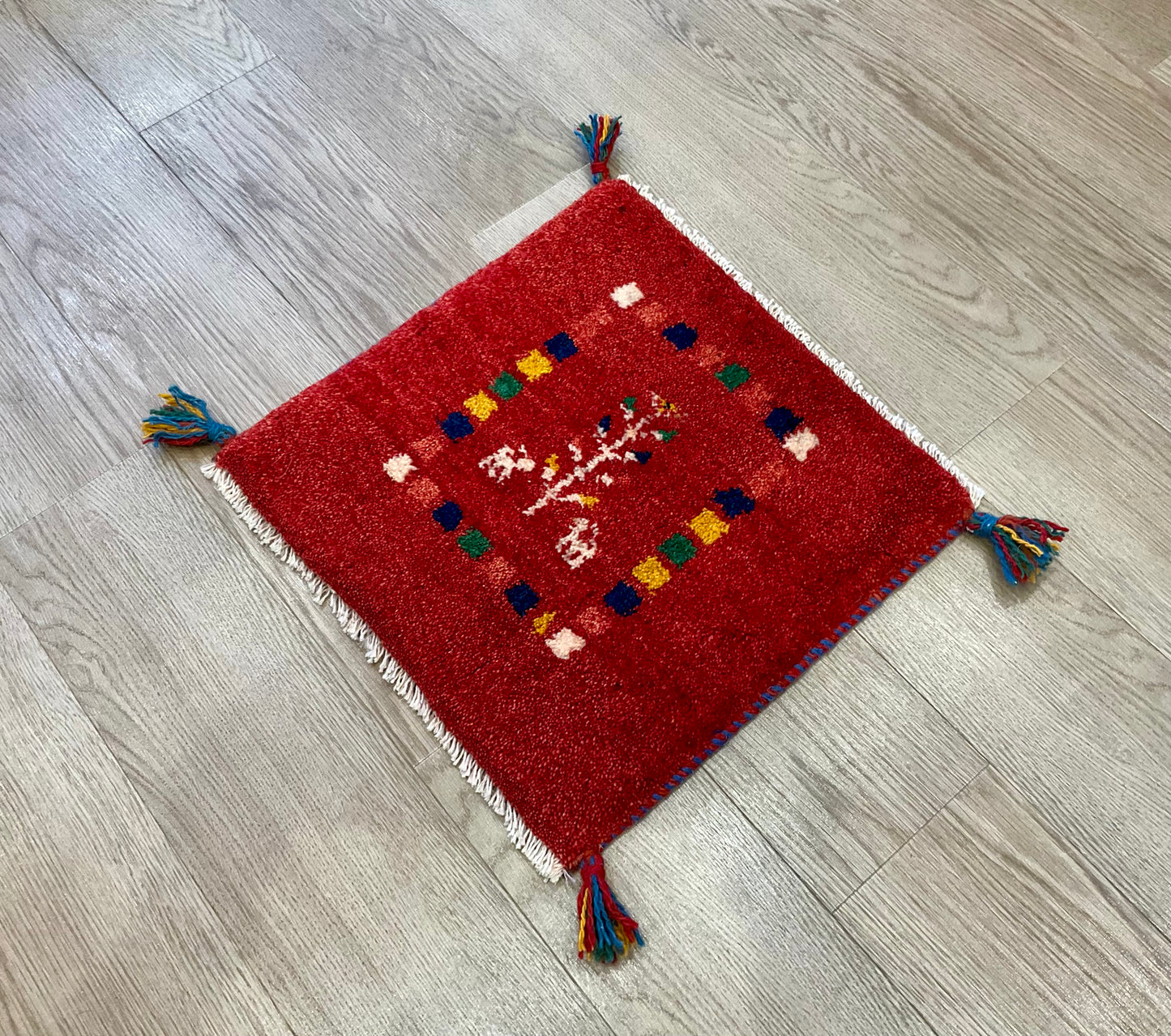 ギャッベ 43cm x 41cm Z468