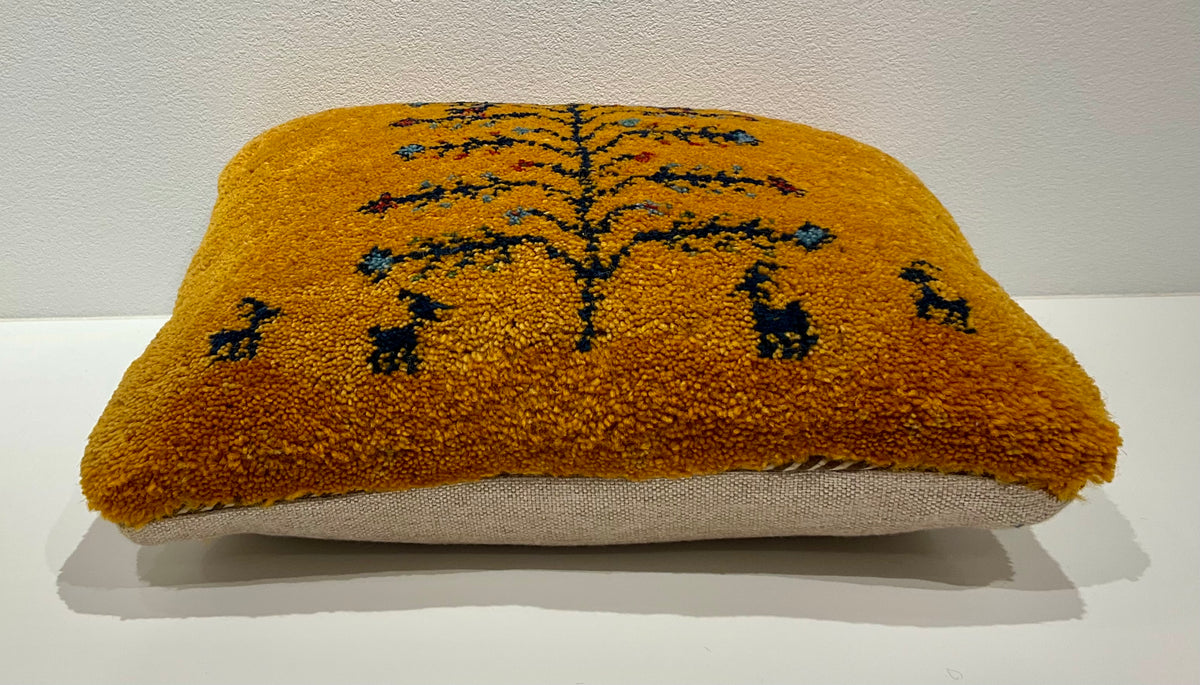 【福岡店】ギャッベクッション 43cm x 41cm Z2890