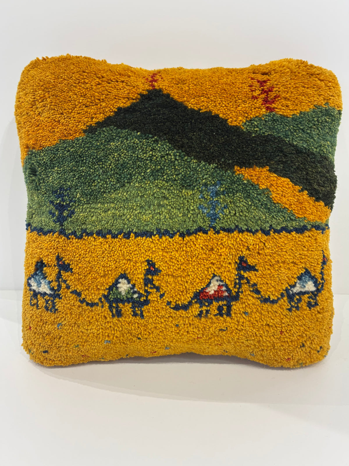 【千葉店】ギャッベクッション 47cm x 49cm Z2889