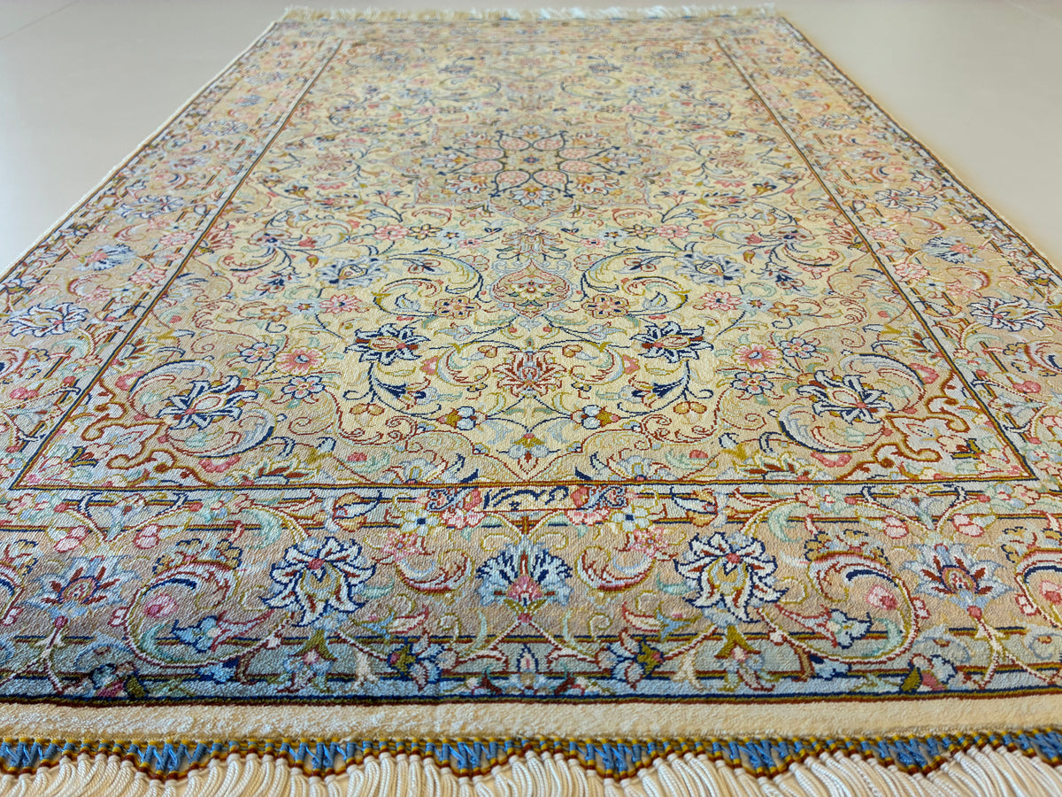 【千葉店】カシャーンシルク アルシャディ工房 92cm x 60cm NT11325