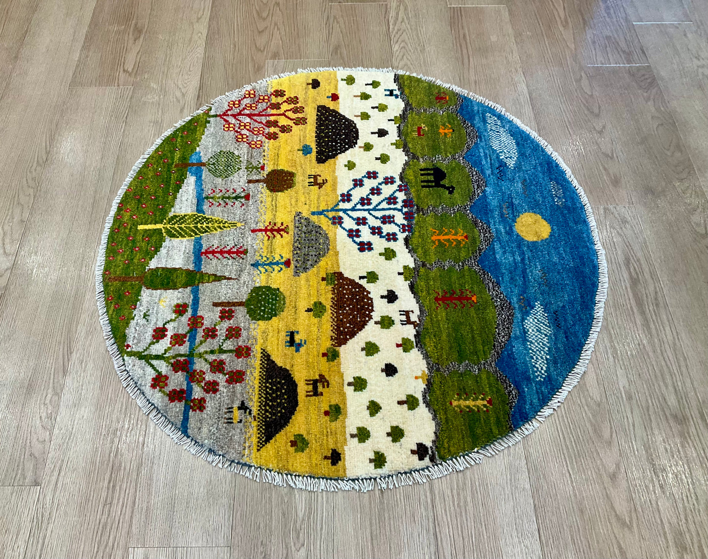 ギャッベ アマレバフト Φ100cm RJ13542