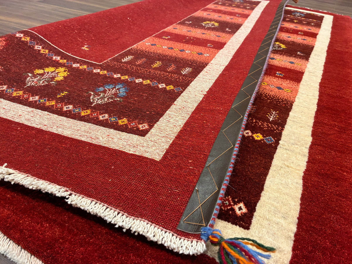 【千葉店】カシュクリギャッベ  205cm x 158cm RJ11841