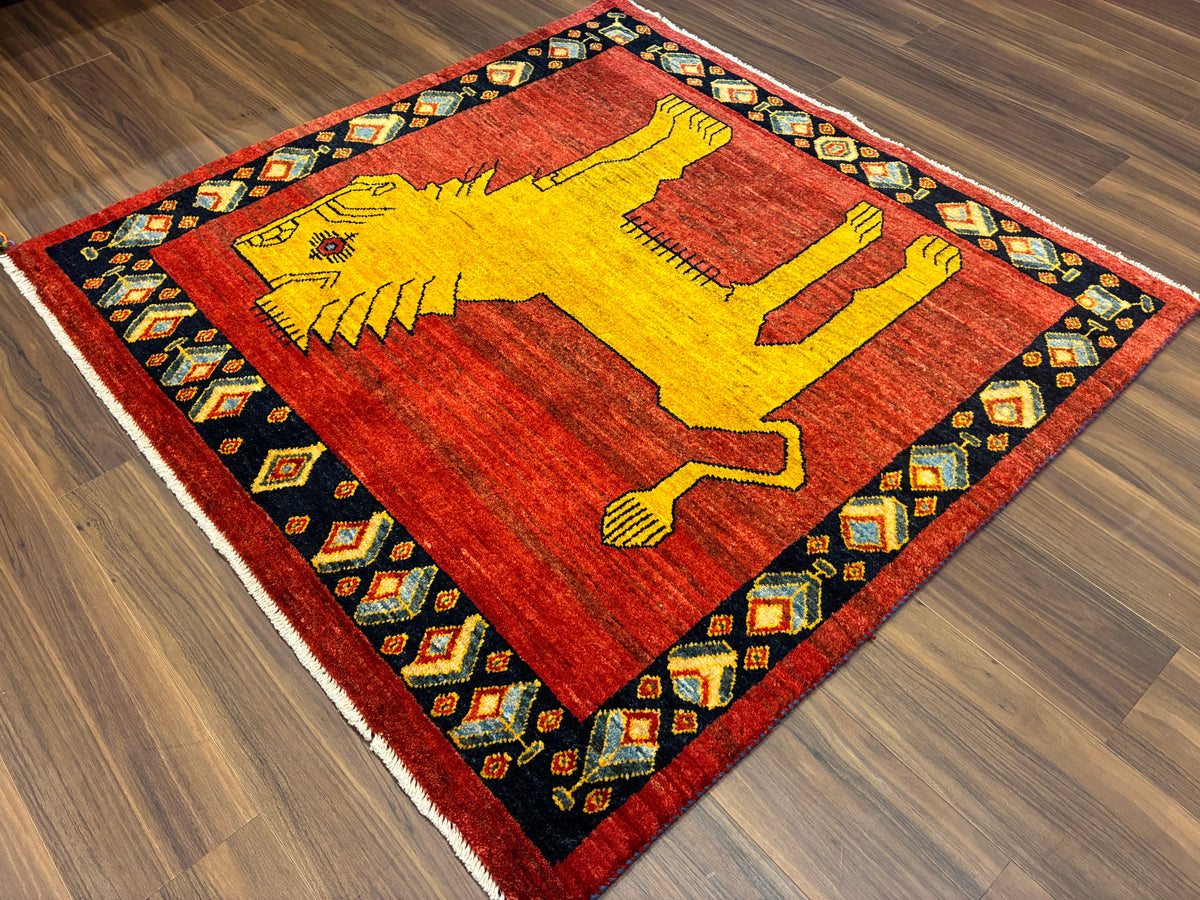 【千葉店】ギャッベ アマレバフト 116cm x 118cm RJ12413