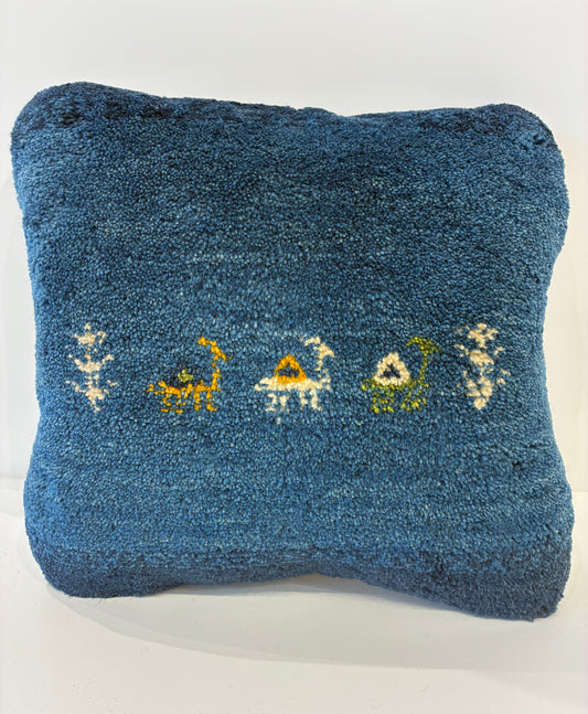 【千葉店】ギャッベクッション 47cm x 49cm Z2893