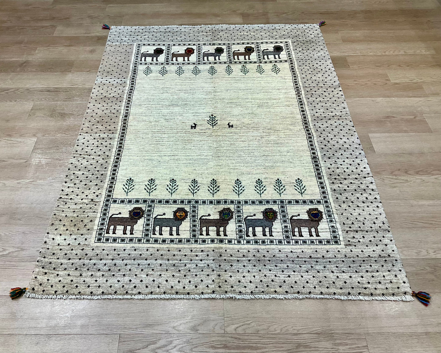 カシュクリギャッベ  210cm x 155cm RJ11874