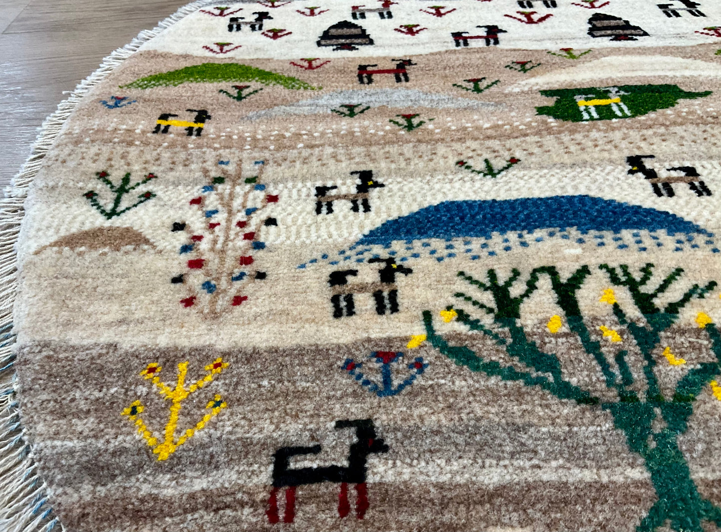 ギャッベ アマレバフト Φ100cm RJ7938