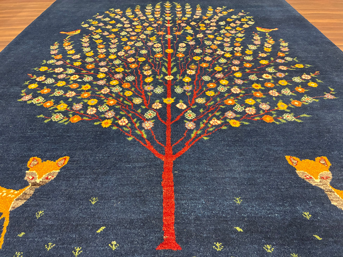 【千葉店】カシュクリギャッベ  203cm x 153cm RJ14445