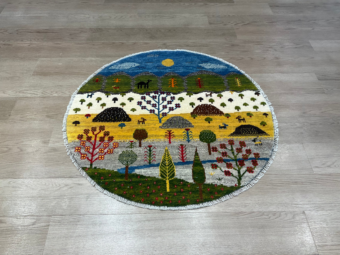 ギャッベ アマレバフト Φ100cm RJ13542