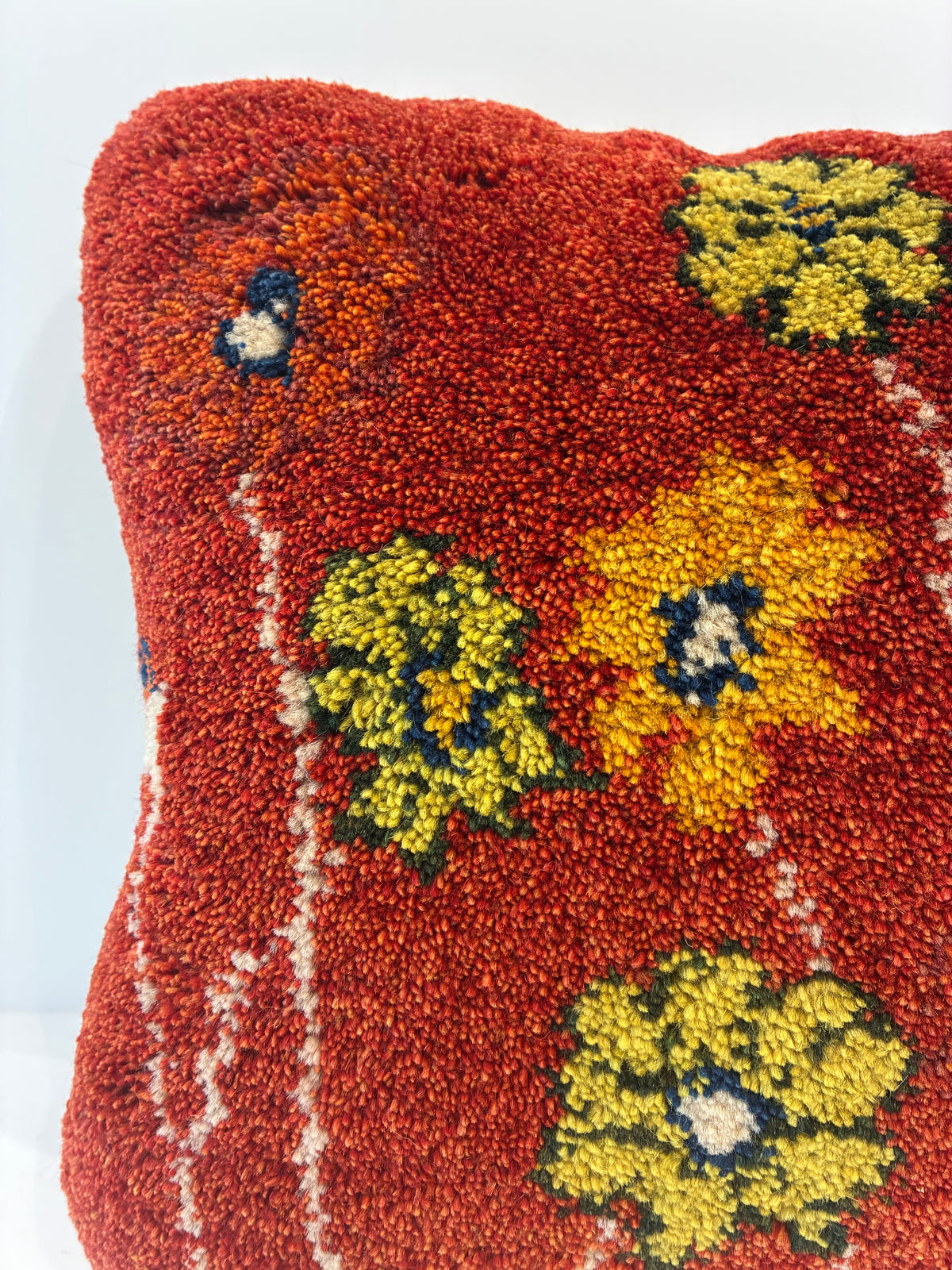 【千葉店】ギャッベクッション 48cm x 51cm Z2869