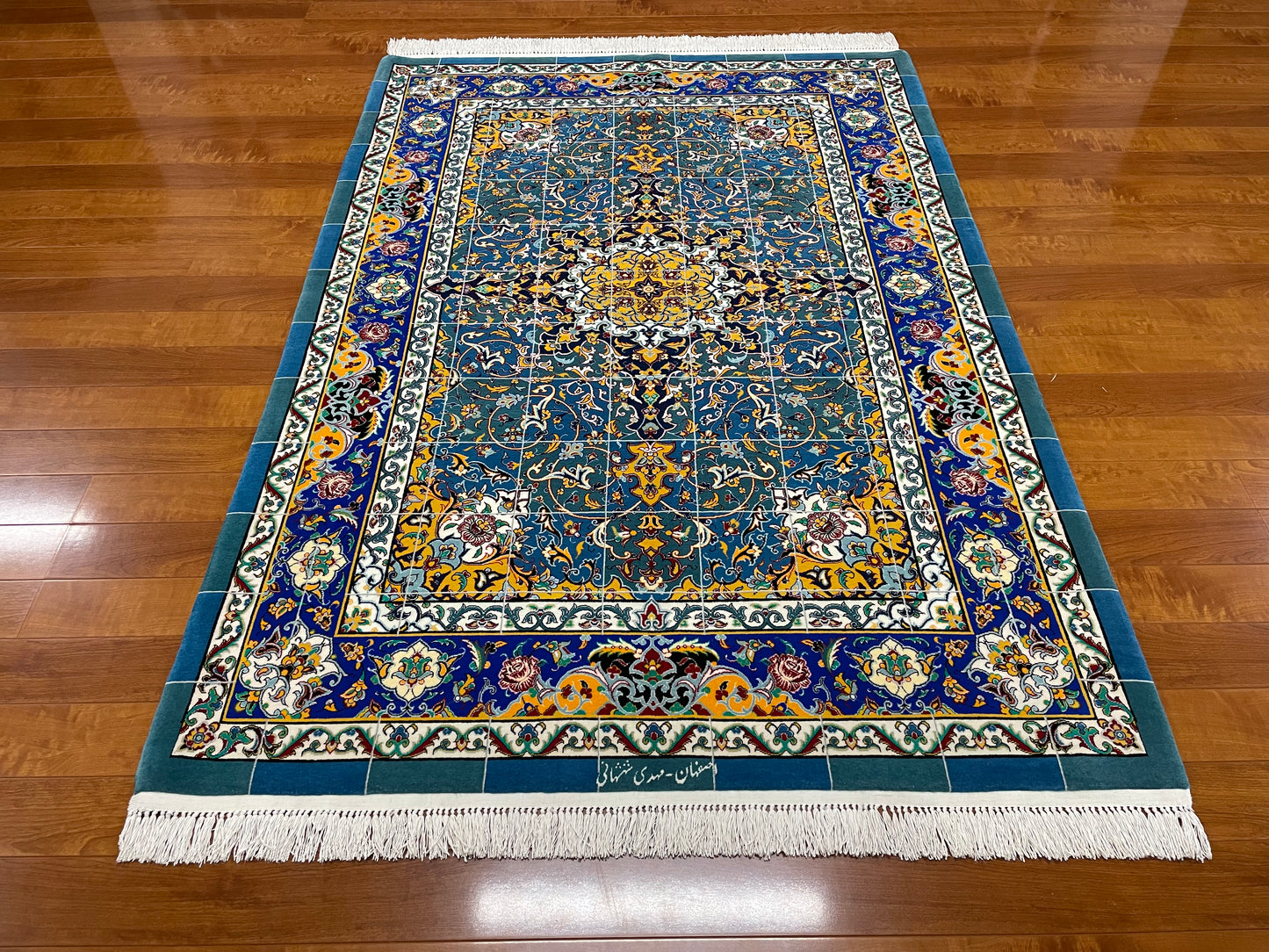 【オンライン限定】イスファハン シャッシャハーニ工房 192cm x 130cm A22591
