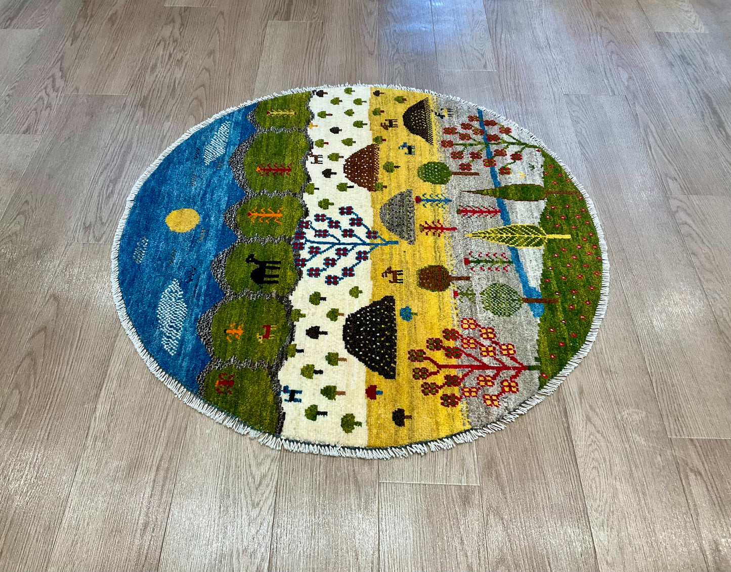 ギャッベ アマレバフト Φ100cm RJ13542